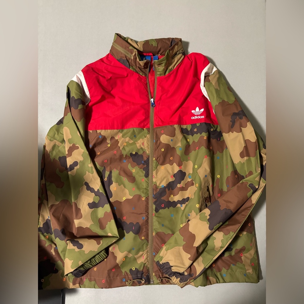 Adidas Camouflage Jacket - Red and Brown